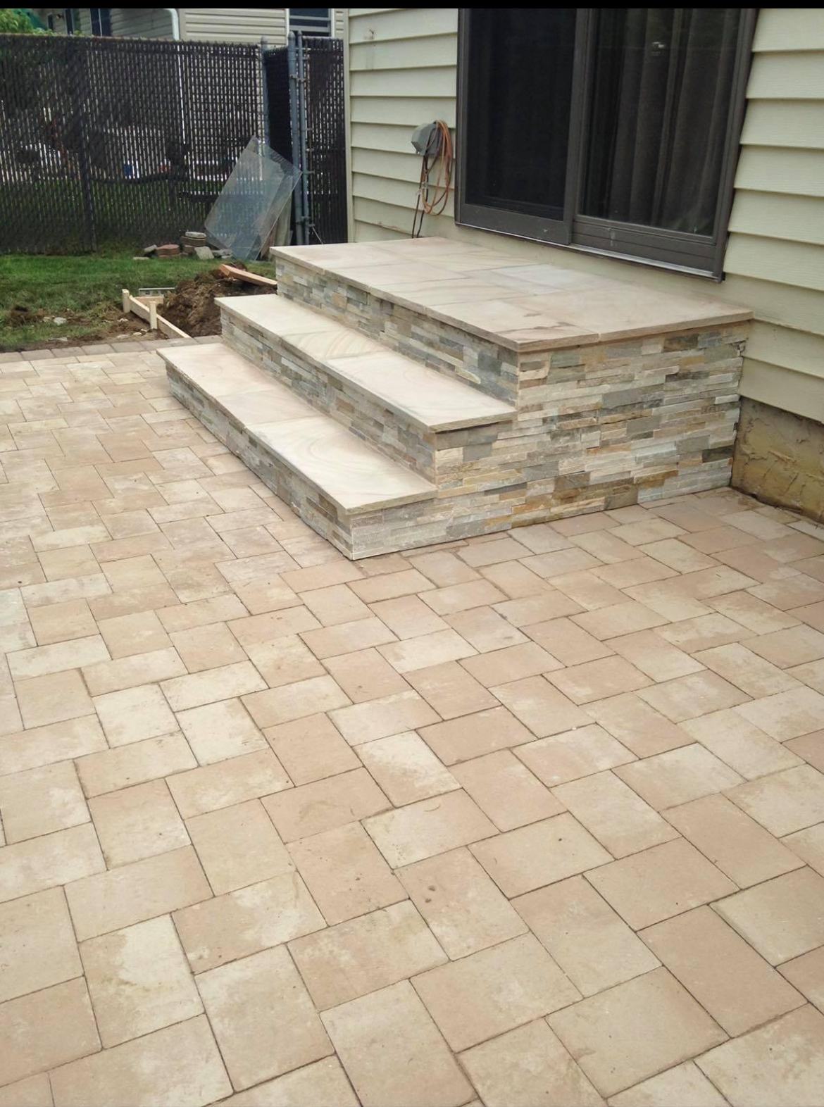 Paver Patio project by CMJ Landscaping